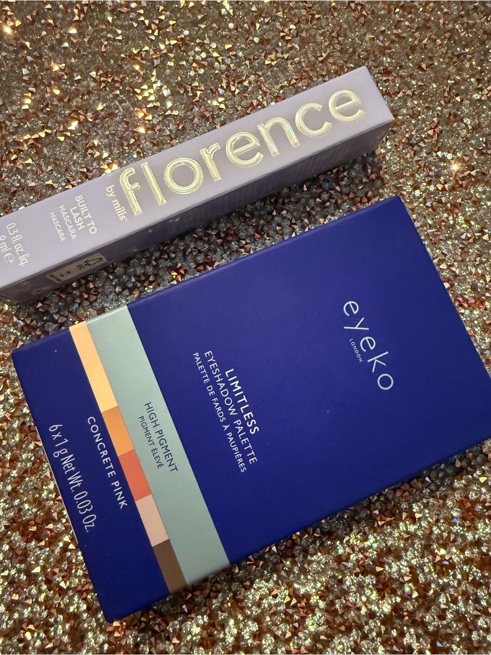 Eyeko Limitless Eyeshadow Palette — Concrete Pink & Florence by mills mascara